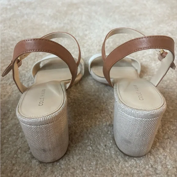 Cole Haan Women's Sandals in Cream and Tan - Picture 7 of 12